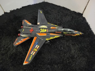 New Bright USS Nimitz F-14 Tomcat Avenger Navy Fighter Jet Military Plane READ