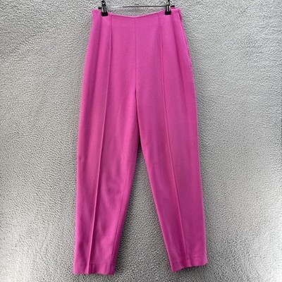Saks Fifth Avenue Pants Women 9/10 Wool Blend High Waist Tapered Italy Lined VTG