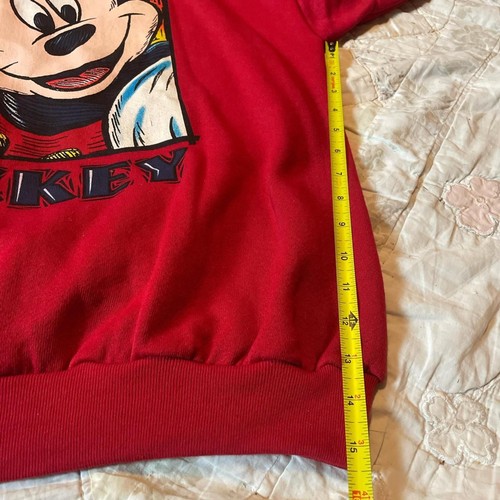 brazos sportswear mickey mouse unlimited red crewneck sweater size large nwt - Picture 4 of 8