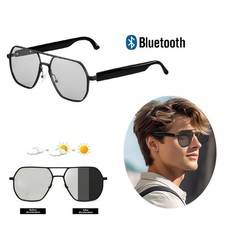 Photochromic Bluetooth Sunglasses Smart Glasses Headset Outdoor Sport Music Call