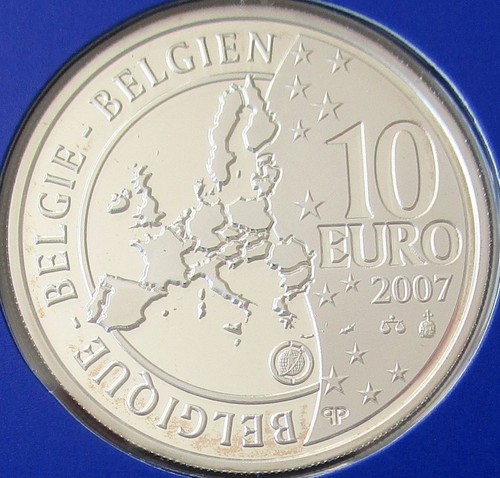 Belgien 10 Euro 2007 Polarjahr Prinzessin-Elisabeth-Station Silber - Bild 3 von 3