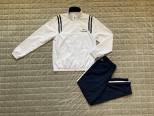 Lacoste Sport Men’s Navy Blue & White Matching Tracksuit Set Size UK M Size FR 4