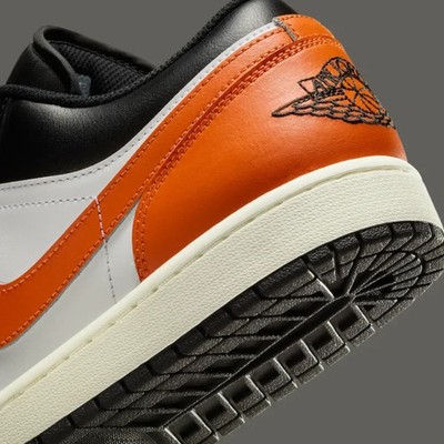 Nike Air Jordan 1 Low Shoe Shattered Backboard Orange Black 553558