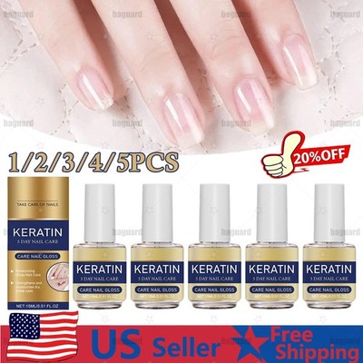 1-5x New Keratin Nail Treatment, Advanced 3-Day Keratin Nail Nourish Renewal Oil