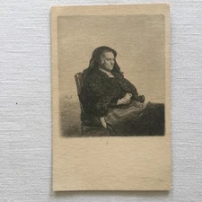 Rembrandts Mother National Gallery Art Washington DC Collotype Postcard