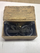 Vintage Wellsworth Hardy Welding Goggle Steampunk USA Original Box