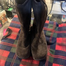 Rocket Dog Brown Sugardaddy Suede Leather Sherpa Lined Boots Size 6 