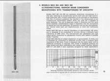 Vintage Sennheiser MKH 805 Boom Microphone with Balancing Circuit Narrow Beam