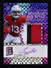 2018 Panini Spectra Rookie Neon Purple Prizm 23/50 Christian Kirk Patch Auto 7zf