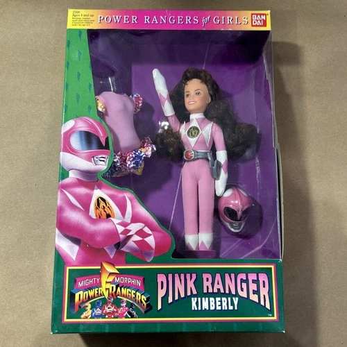 Vtg 1994 Bandai Power Rangers for Girls Kimberly Pink Ranger Figure NIB