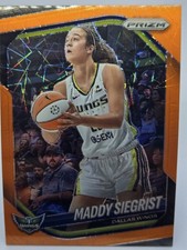 MADDY SIEGRIST 2025 Panini PRIZM WNBA ORANGE VELOCITY Holo Dallas Wings #50