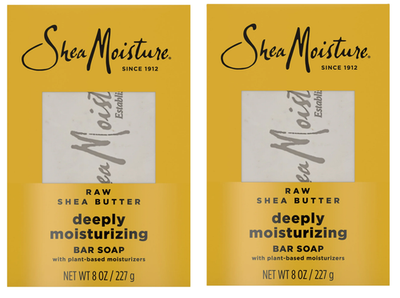 #ad Pack of 2 SheaMoisture Bar Soap Raw Shea Butter Moisturizing Bar Soap 8 oz $10.76