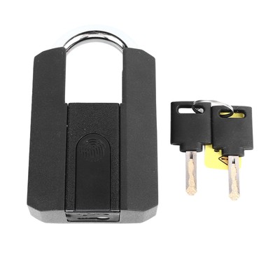 Fingerprint Padlock Waterproof Anti Theft Phone BT Unlocking With 2 Keys For Fit