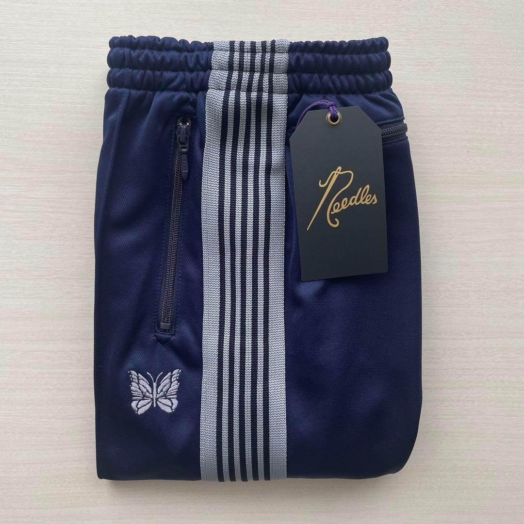 パンツ NEEDLES NARROW TRACK PANT NAVY M Needles Narrow Track pant poly smooth navy brand new 21AW
