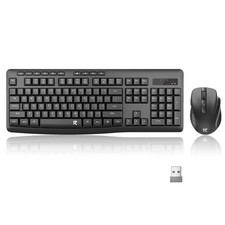 Redragon Wireless Keyboard and Mouse Combo, 2.4G Full-Sized Ergonomic Compute...