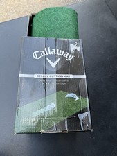 Callaway Deluxe Putting Mat 14" x 8' Indoor Golf Practice Training Mat Green NEW