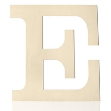 Wooden Letters 12 Inch E, 1/5 Inch Thick Large Wood Letters for Wall Decor
