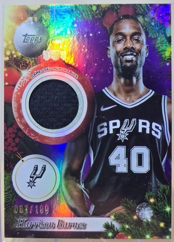 Harrison Barnes 2025-26 Topps Chrome Pulsar Refractor San Antonio