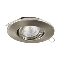 Einbaustrahler Deckenspot Stahl In Nickel-Matt GU10 Fassung