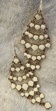 Avon Signature Collection Summer Getaway in White Gold Chandelier Earrings New