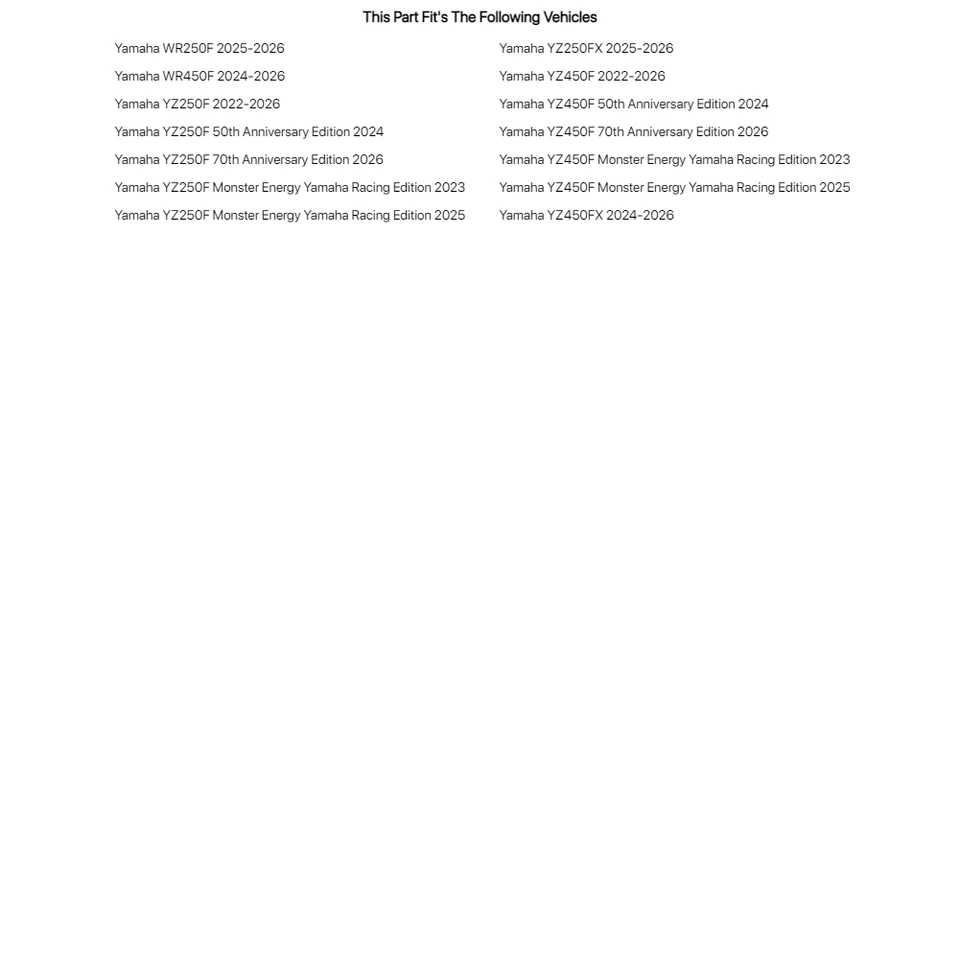 Tusk Motorcycle Spoke Kit - Rear 18" For YAMAHA YZ450F 2022-2024 - Изображение 4 из 4