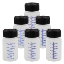 TCP Global 2-Ounce Paint Touch-Up Bottles with Safety Lids 6 Pack , Mixing Ball