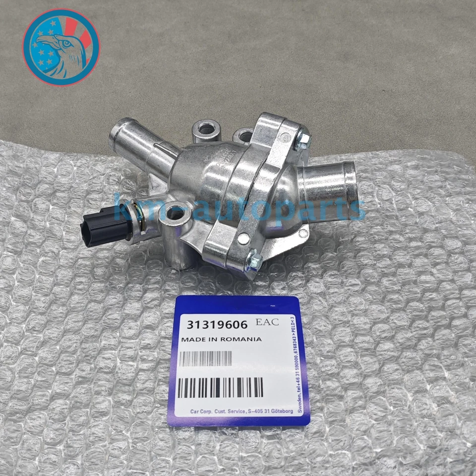 New ! Thermostat Housing Aluminum Upgrade Kit 31319606 For Volvo C70 V50 S40 C30 - Image 3 of 4