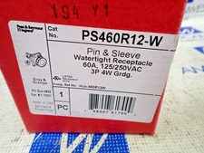 Pass & Seymour PS460R9-W Pin & Sleeve Receptacle Watertight 60Amp 3PH 250V 3P 4W