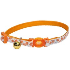 Safe Cat  Adjustable Snag-Proof Nylon Breakaway Collar, Glowing Orange