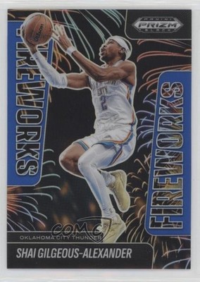 2024 Panini Prizm Black Fireworks Blue 178/199 Shai Gilgeous-Alexander #5 0r5k