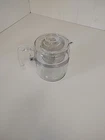 Vintage Pyrex 7756 Flameware 6 Cup Percolator Glass Coffee Pot