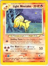 Light Ninetales 50/105 Uncommon Neo Destiny Pokemon Unlimited Damaged on eBay