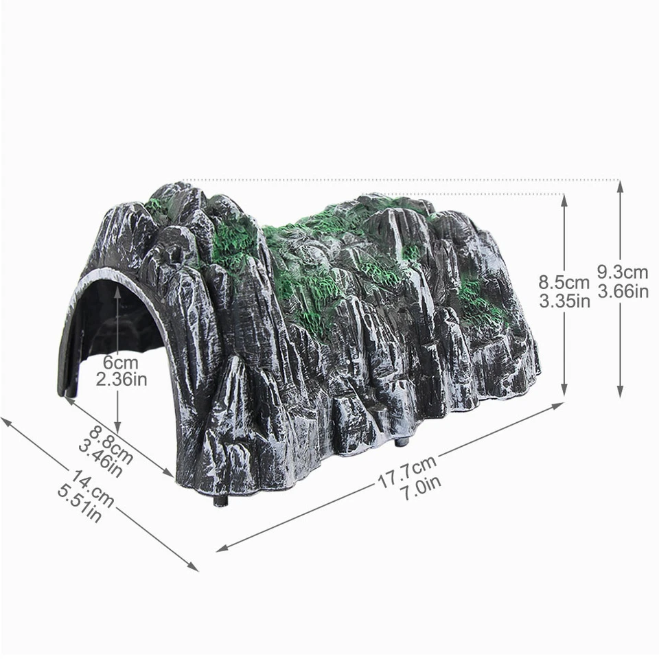 SD04 1pc Model Trains Railway N Scale 1:150 Tunnel Train Cave Plastic - Image 3 of 4