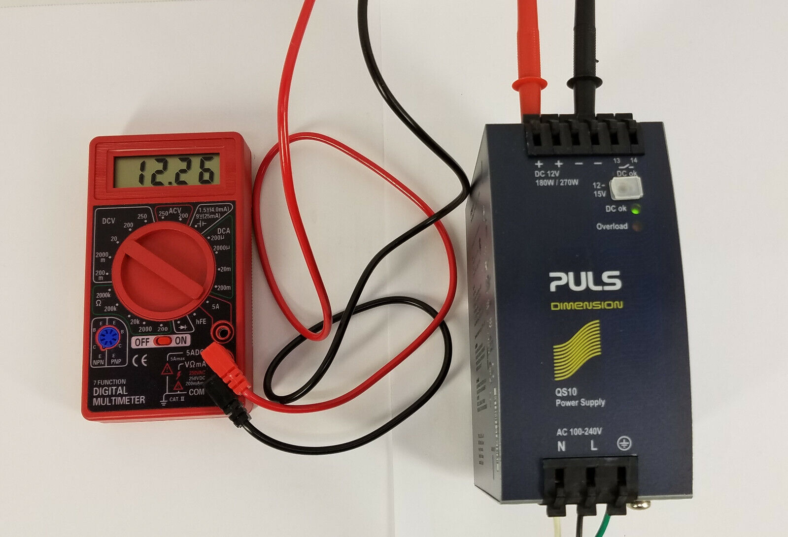 Puls QS10.121, QS10.121, Netzteil, AC 100-240V / DC110-150Vdc, 12V 15A