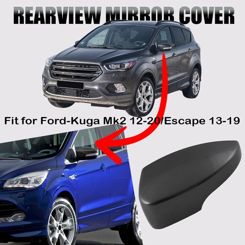 FOR 2013-2019 Ford Kuga Escape Focus MK3 Left Driver Side Mirror Cover Cap Grey - Picture 5 of 15