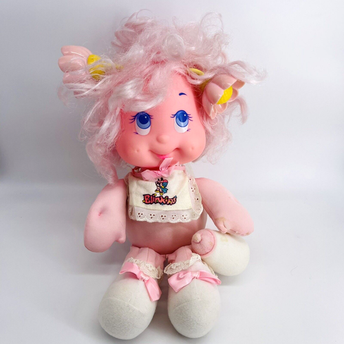 VTG 1985 LJN BLINKINS LIGHT UP BABY WINGED FAIRY PIXIE RUBBER FACE DOLL-WORKS - Picture 1 of 24