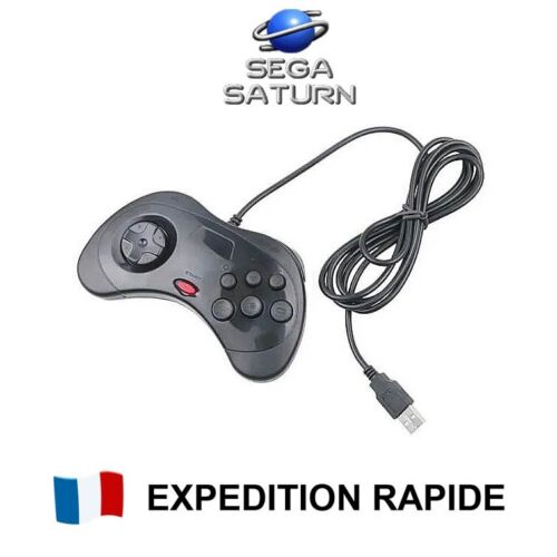 Manette Sega Saturn USB - Controller Pad - PC / MAC / Raspberry Pi - Photo 1 sur 1
