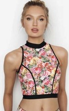 Victoria's Secret x Mary Katrantzou Sport Bra High Neck Crop Top L