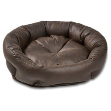 Wolters Vintage Hundekörbchen braun oval gemütlich für Hunde bei Tierbedarf