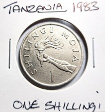 @@@ A NICE  1983 TANZANIA ONE SHILLINGI @@@