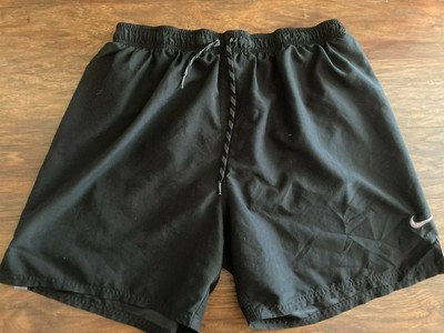Nike Men's XXL Black Running Shorts Back Pocket Drawstring | eBay
