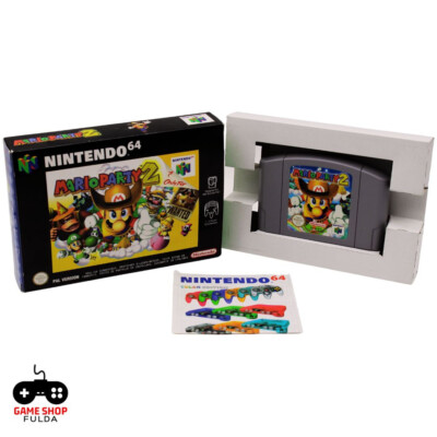 N64 Spiel | Mario Party 2 in OVP | Nintendo | PAL | Beschädigung an OVP hinten