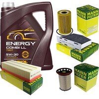 Mann Inspektionspaket 5L Mannol Energy Combi Ll 5W-30 FüR Vw Passat Variant 2.0