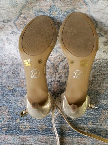 Gold Women's Heels Chinese Laundry Size 8m - Picture 7 of 7