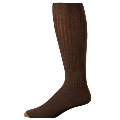 Gold Toe Canterbury Over The Calf Dress Socks 3-Pack - Mens - Brown - One Size Gold Toe Canterbury Over The Calf Dress Socks 3-Pack - Mens - Brown - One Size