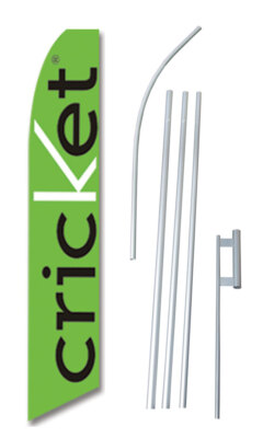 Cricket Flag with Flag Pole and Spike