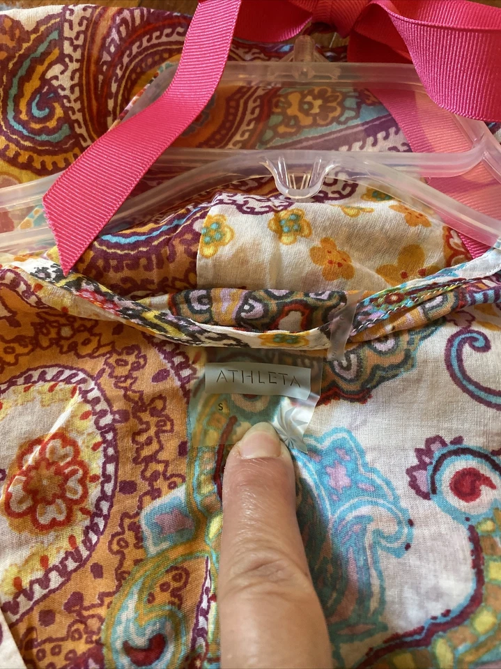 Athleta Silk and Cotton Boho Coverup-Size Small - Image 3 of 4