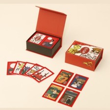 Asian Ghost Illustration Playing Cards Set Korean Card Games Hwatoo Hwatu Gostop
