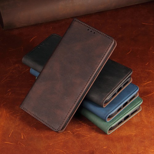 Leather Case For Samsung S8 S9 S10 Lite S10E S20 FE Flip Wallet Slim Phone Cover - Zdjęcie 11 z 16