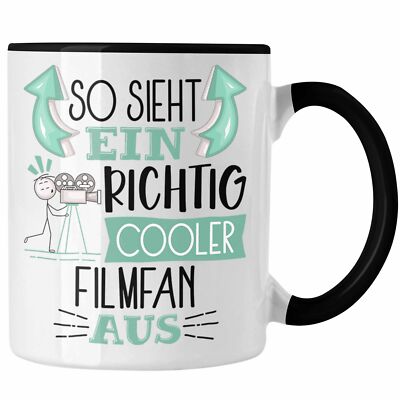 Trendation - So Sieht Ein Richtig Cooler Filmfan Aus Geschenk Tasse Lustiger Spr
